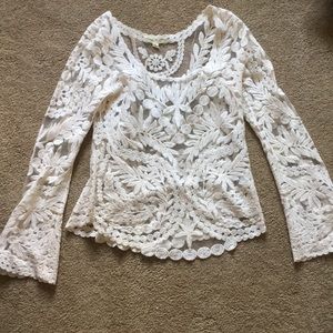 White Lace Top - Staring at Stars